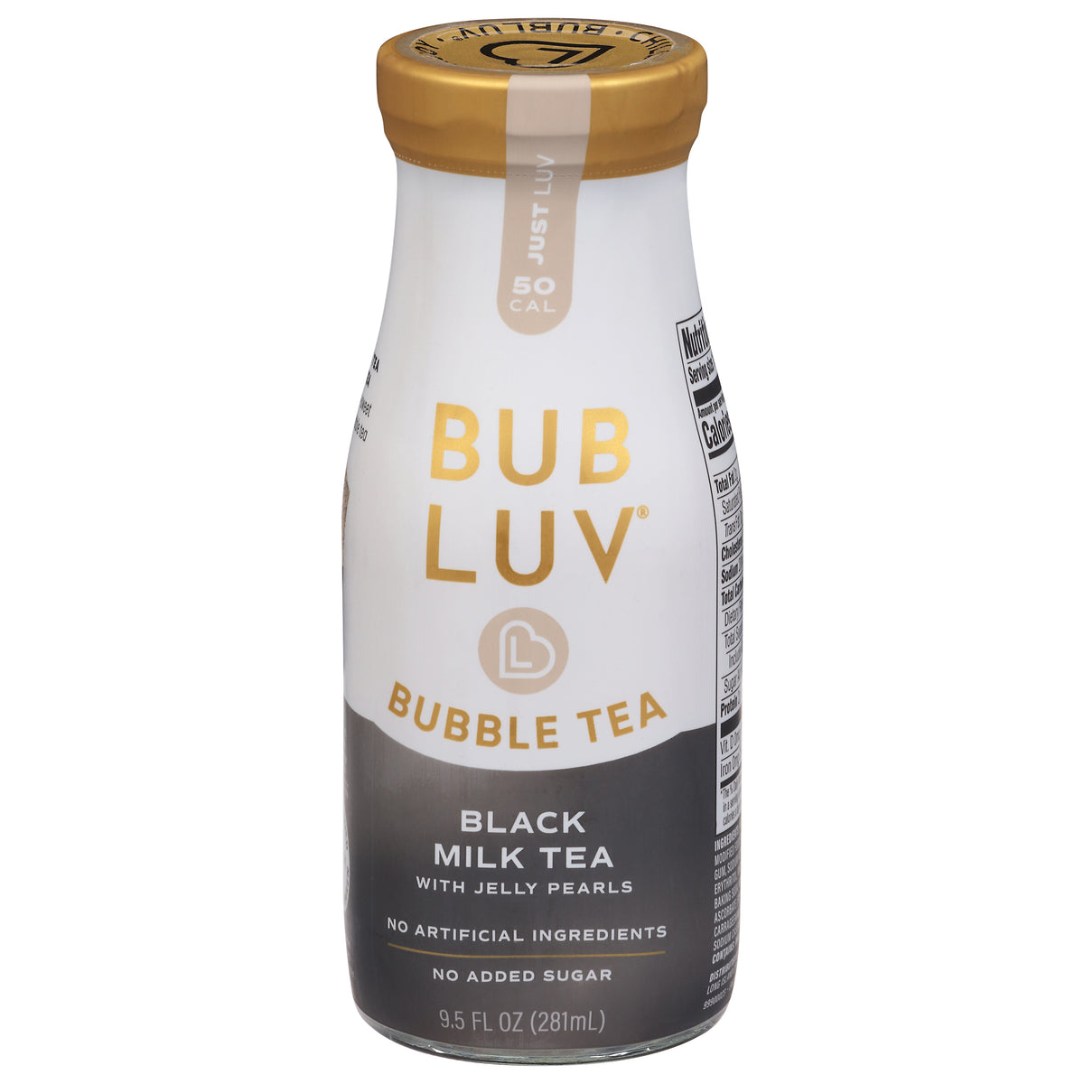 Bubluv Black Milk Tea Bubble Tea 9.5 fl oz - Case of 6