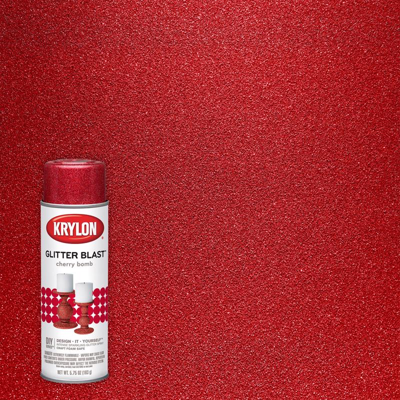 KRYLON - Krylon Glitter Blast Cherry Bomb Spray Paint 5.75 oz - Case of 6