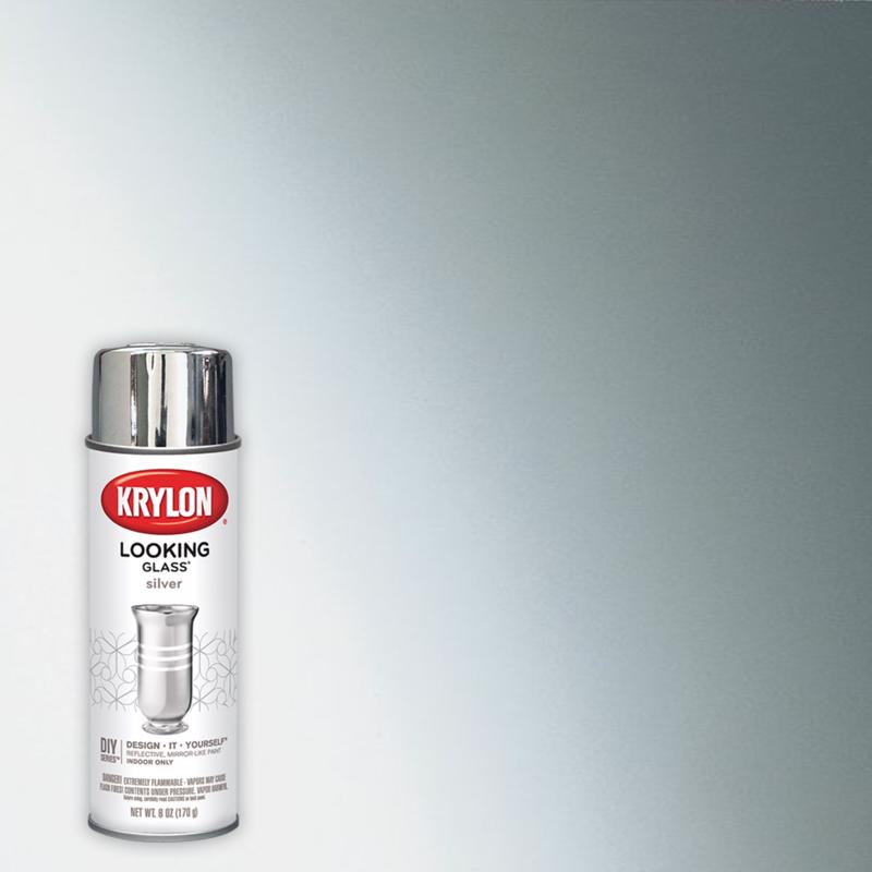 KRYLON - Krylon Looking Glass High-Gloss Silver Reflective Finish Spray 6 oz - Case of 6