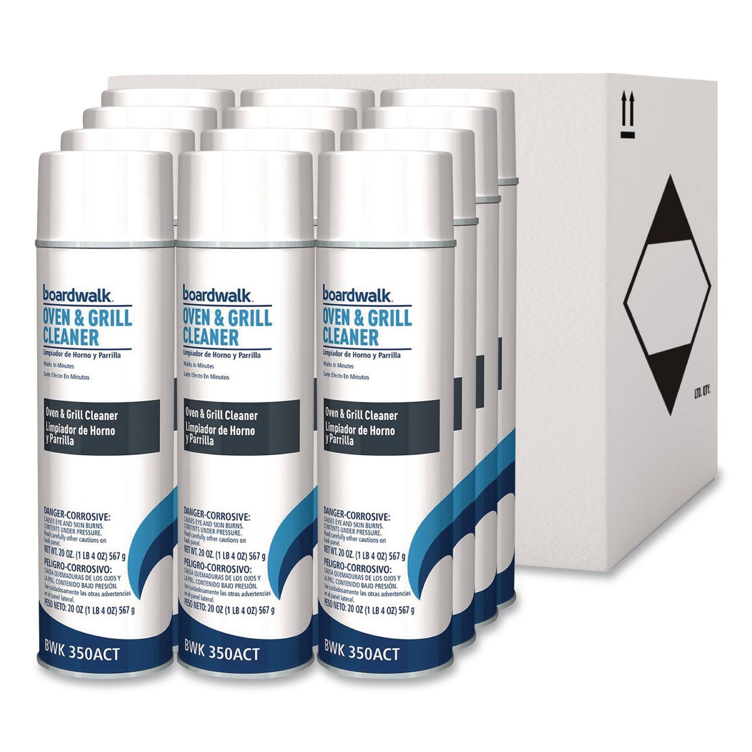 Oven and Grill Cleaner, 20 oz Aerosol Spray, 12/Carton