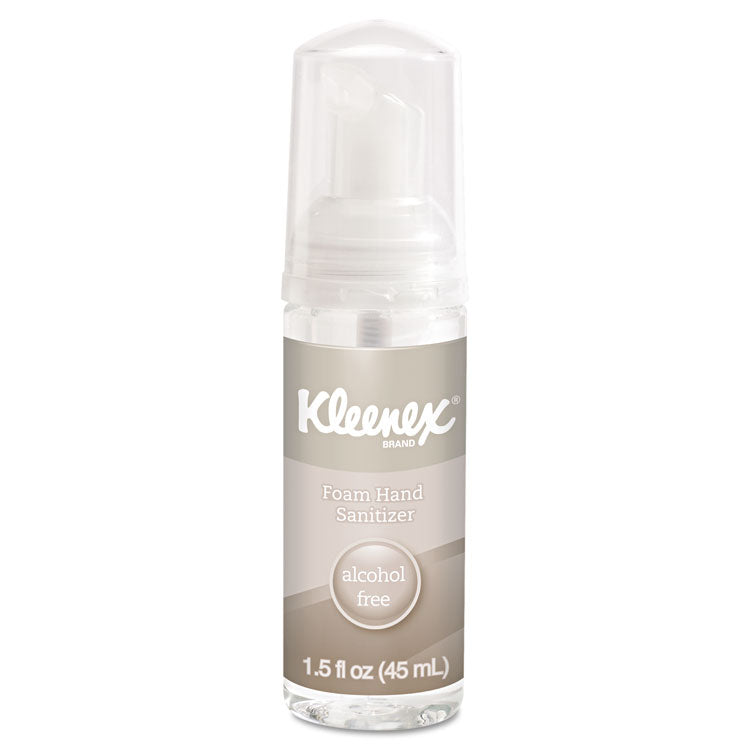 Kleenex - Alcohol-Free Foam Hand Sanitizer, 1.5 oz Pump Bottle, Unscented