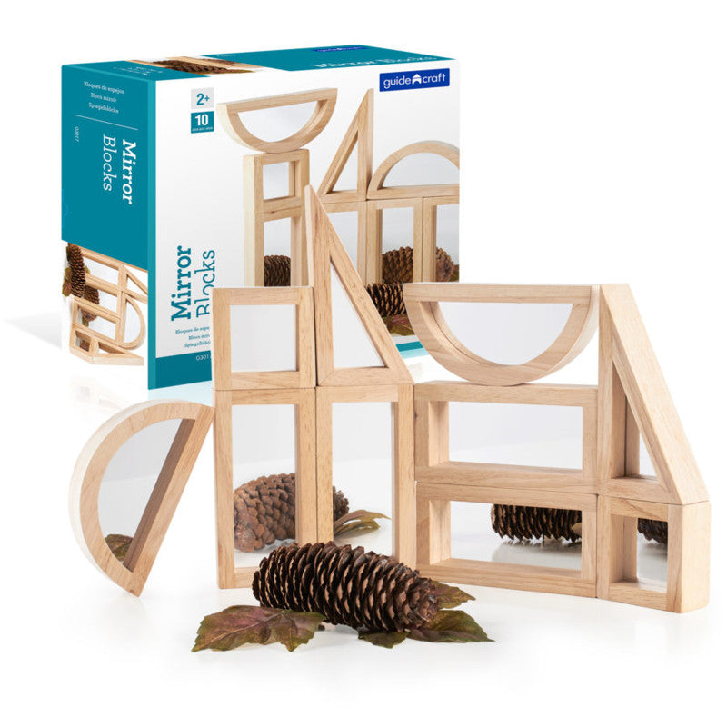 GUIDECRAFT - Mirror Blocks Set, 10 Pieces