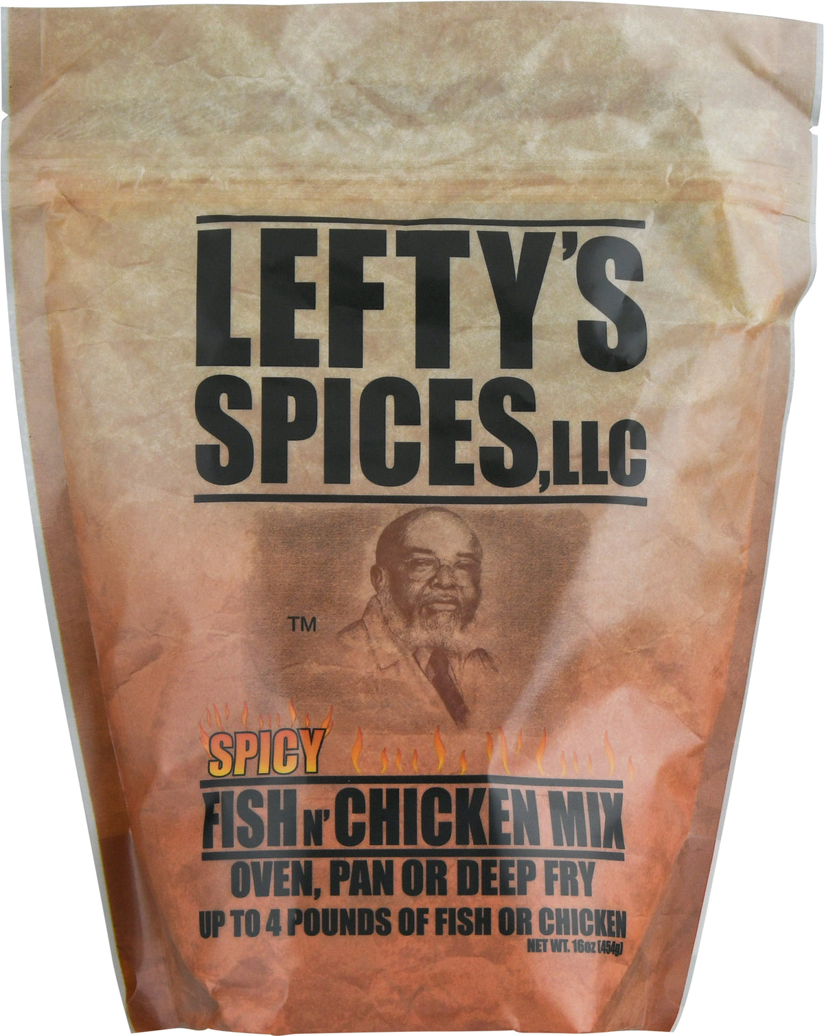 Lefty's Spices Spicy Fish N’ Chicken Mix 16 oz - Case of 6