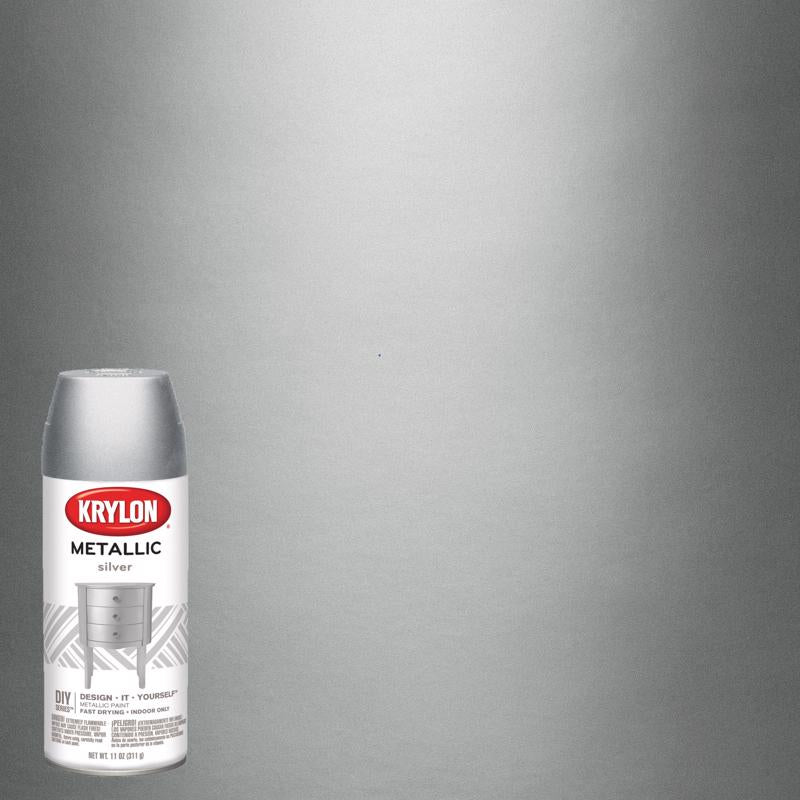 KRYLON - Krylon Brilliant Silver Metallic Spray Paint 11 oz