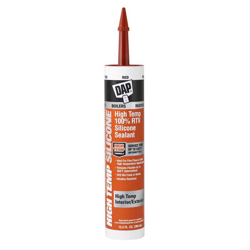 DAP - DAP Red 100% RTV Silicone Sealant 10.3 oz - Case of 12