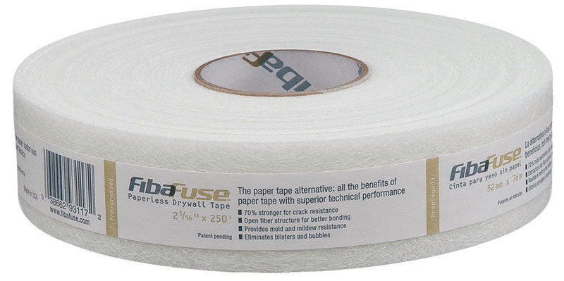 ADFORS - Adfors FibaFuse 250 ft. L X 2-1/16 in. W Fiberglass White Paperless Drywall Tape