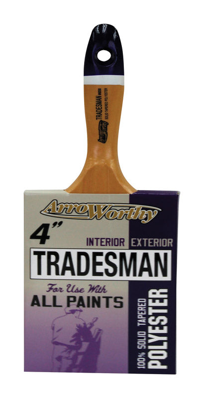 ARROWORTHY - ArroWorthy Tradesman 4 in. Chiseled Paint Brush