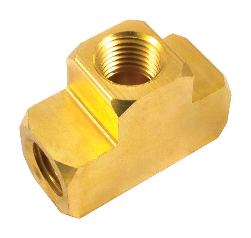 FORNEY - Forney Brass Tee Fitting 1/4 in. Female X 1/4 in. Female 1 pc