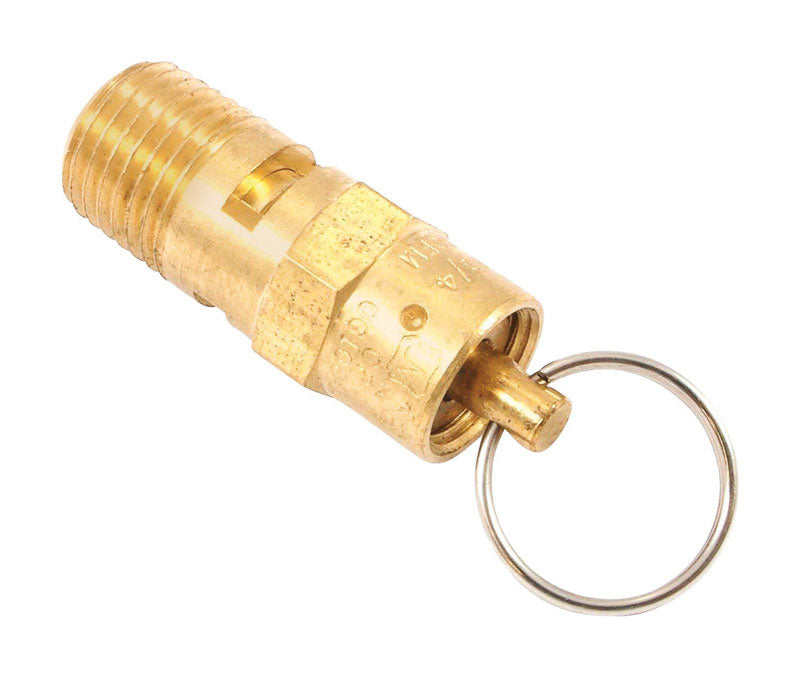 FORNEY - Forney Brass Safety Valve 1/4 in. Male 1 pc