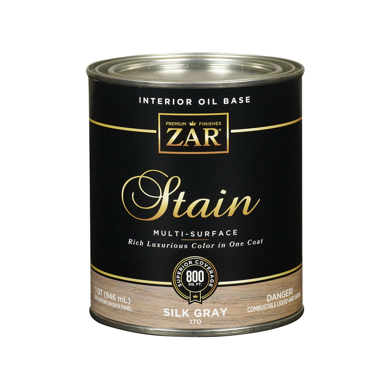 ZAR - ZAR Solid Silk Gray Oil-Based Polyurethane Wood Stain 1 qt