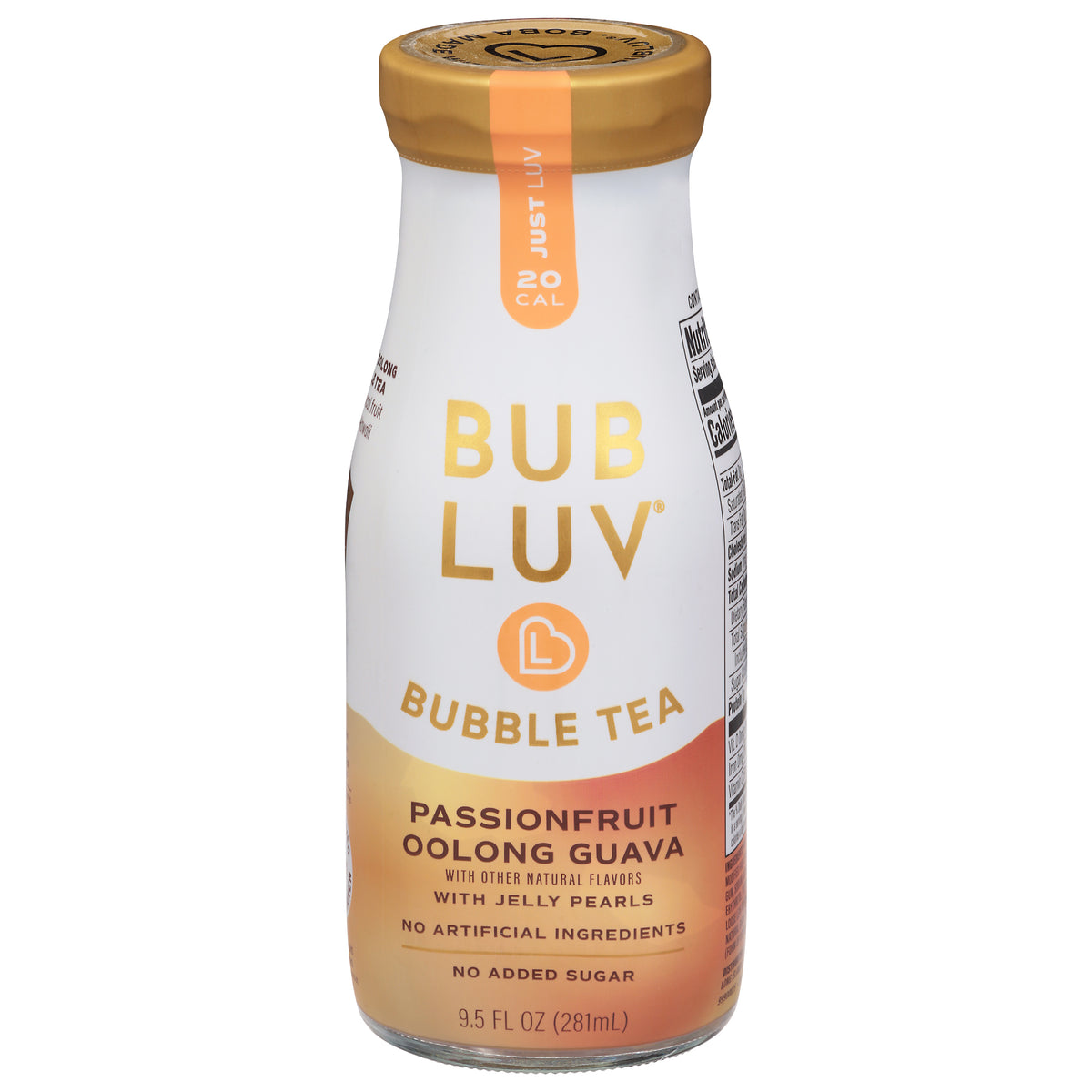 Bubluv Passionfruit Oolong Guava Bubble Tea 9.5 fl oz - Case of 6