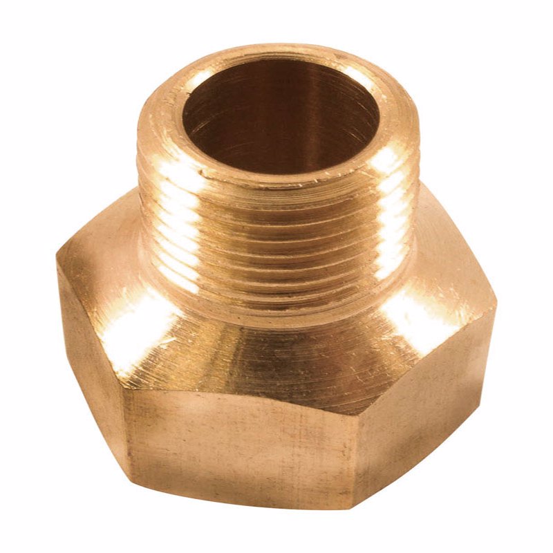 FORNEY - Forney Brass Hose Reducer 3/8 in. Female X 1/4 in. Male 1 pc