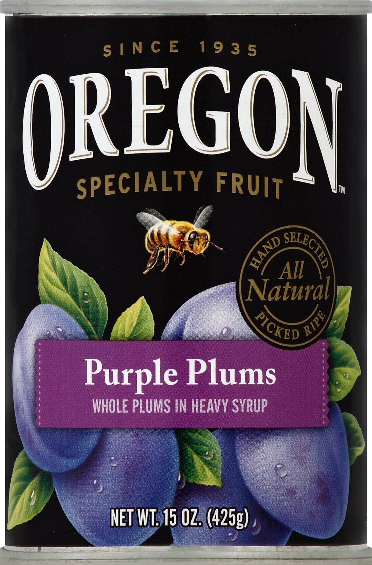 Oregon Purple Plums 15 oz - Case of 8