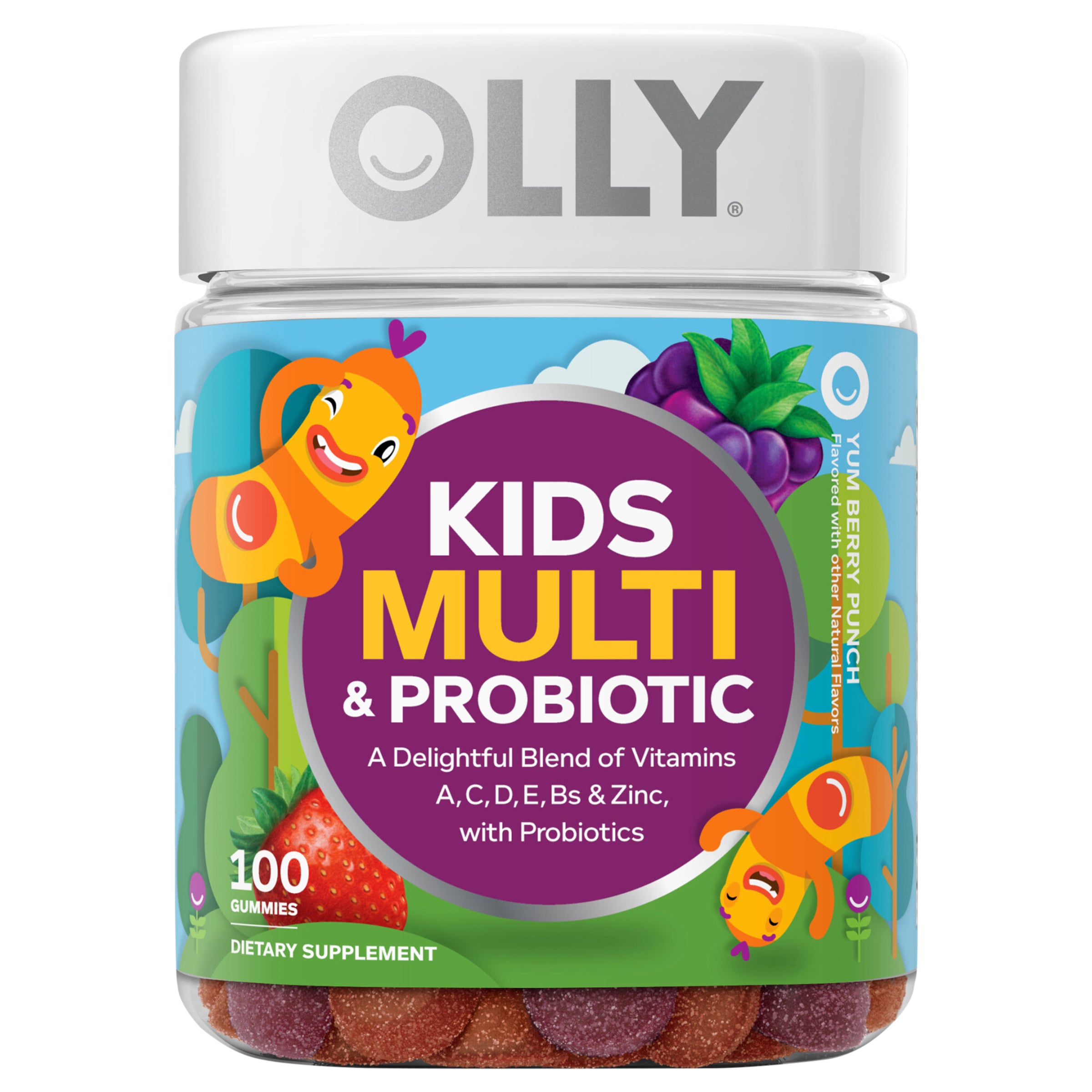 OLLY Kids Multi & Probiotic Gummy Supplement - Case of 1