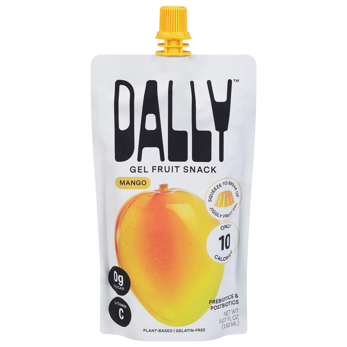 Dally Mango Gel Fruit Snack 5.07 fl oz - Case of 10