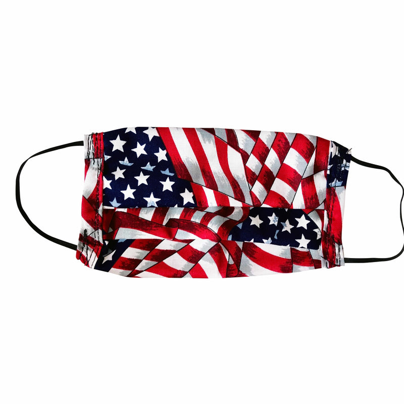 AMERIMASK - AmeriMask American Flag Face Mask Multicolored 1 pk