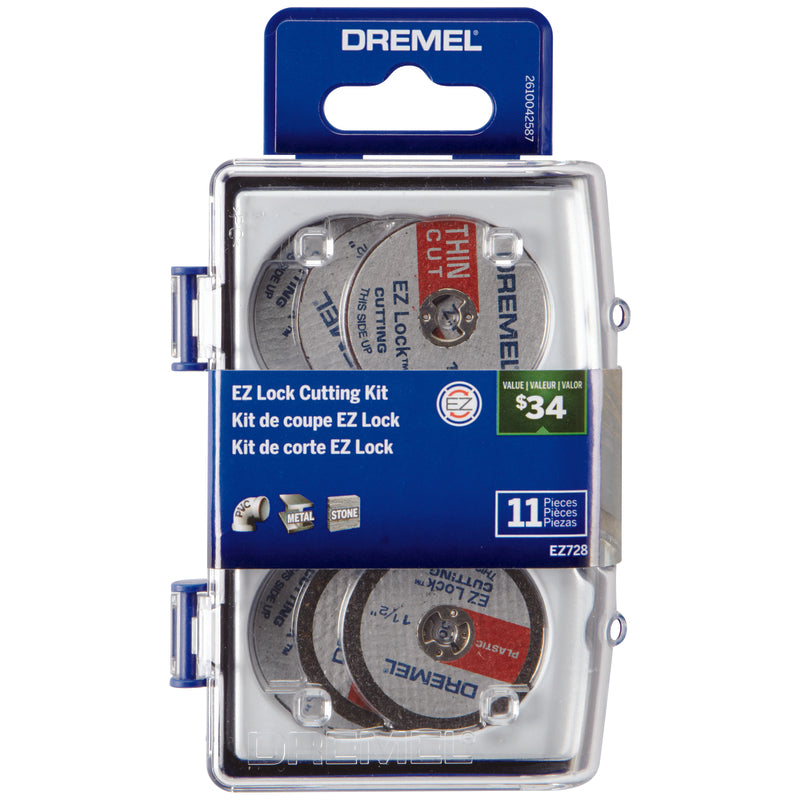 DREMEL - Dremel EZ Lock 4 in. L Rotary Tool Cutting Accessory Kit 11 pc
