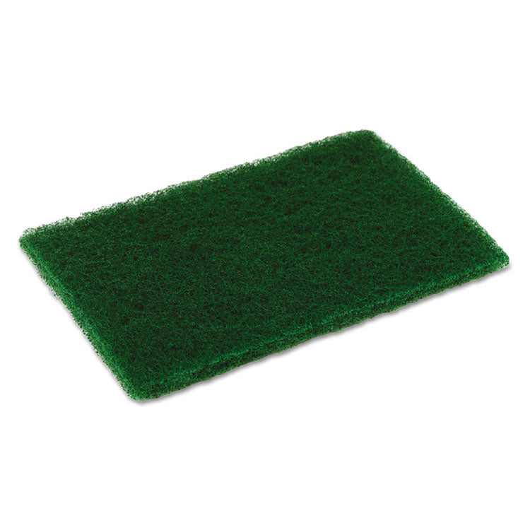 Disco - Medium Duty Scouring Pad, 6 x 9, Green, 10/Pack, 6 Packs/Carton