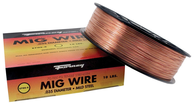 FORNEY - Forney ER70S-6 0.035 in. Mild Steel MIG Welding Wire 70000 psi 10 lb