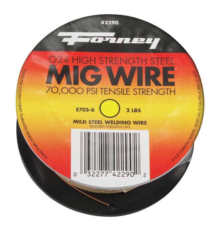 FORNEY - Forney 0.024 in. Mild Steel MIG Welding Wire 70000 psi 2 lb