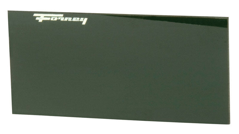 FORNEY - Forney 2 in. H X 4.3 in. W Hardened Glass Welding Helmet Lens 10 Black 1 pc