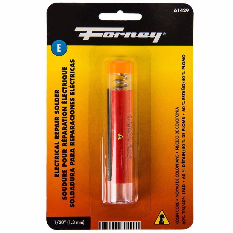 FORNEY - Forney 0.3 oz Rosin Core Solder Wire 1/20 in. D Tin/Lead 60/40 1 pc