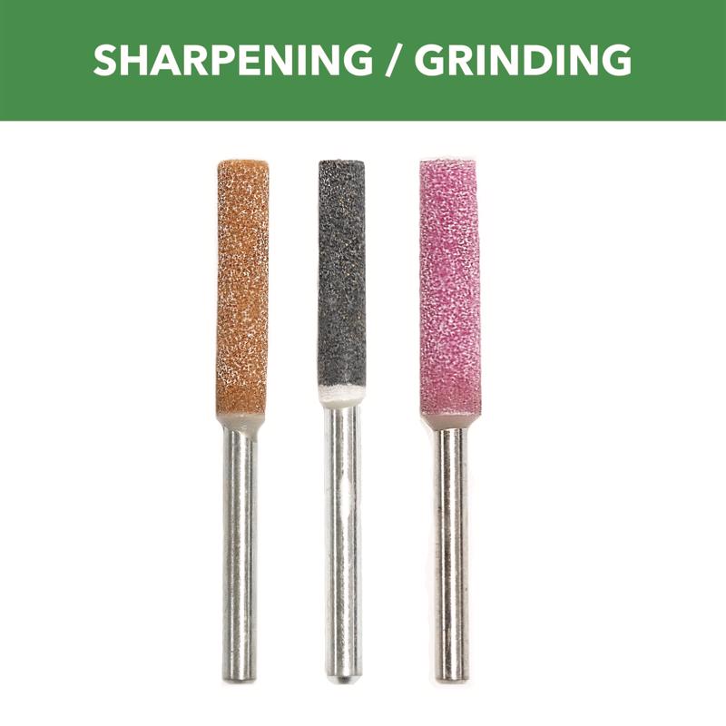 DREMEL - Dremel 5/32, 3/16, 7/32 in. Aluminum Oxide Cylindrical Grinding Stone 3 pk