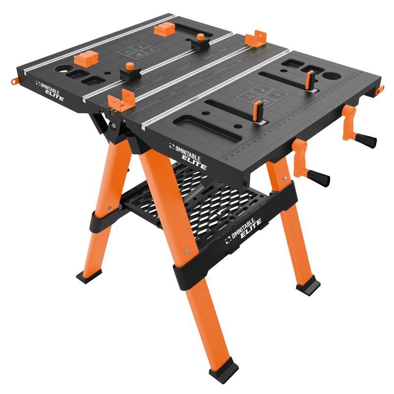 OMNITABLE - Omnitable 24.8 in. L X 33 in. W X 32 in. H Folding Work Table 440 lb. cap.