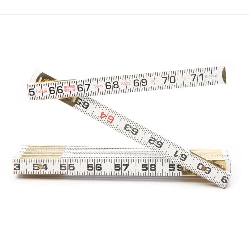 LUFKIN - Lufkin 72 in. L X 5/8 in. W Wood 2-Way Folding Rule SAE