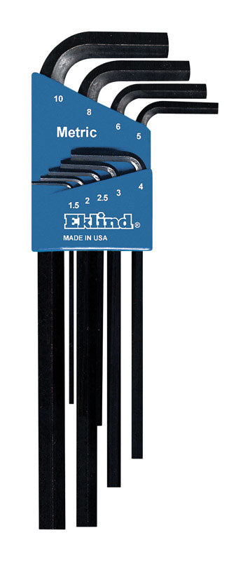 EKLIND - Eklind Hex-L 1.5-10 mm Metric Long Arm Hex L-Key Set 9 pc
