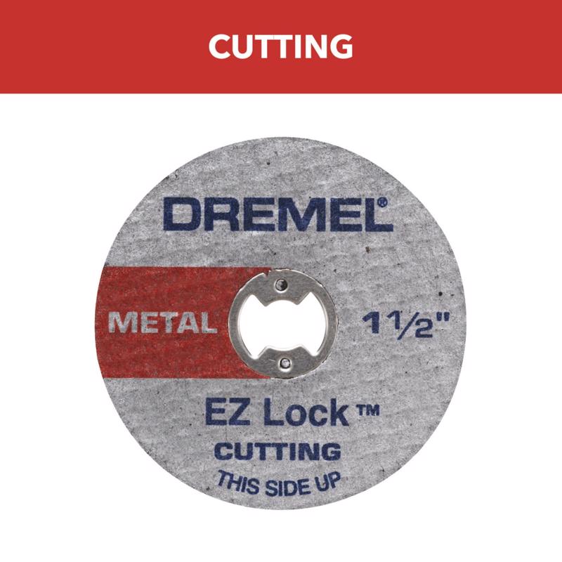 DREMEL - Dremel EZ Lock 1-1/2 in. D X 1/8 in. Fiberglass Metal Cut-Off Wheel 12 pc