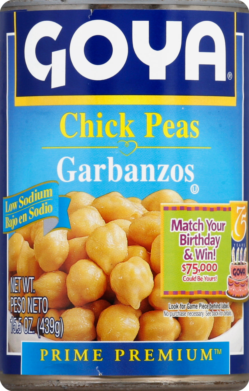 Goya Chick Peas 15.5 oz - Case of 24