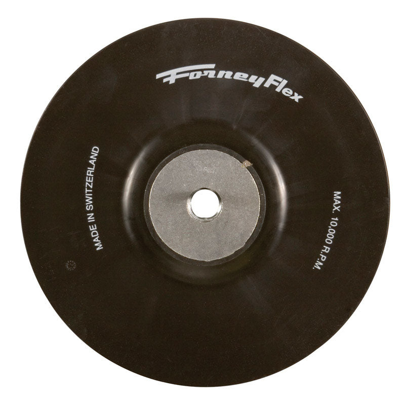 FORNEY - Forney 4-1/2 in. D Rubber Backing Pad 5/8 in.-11 10000 rpm 1 pc