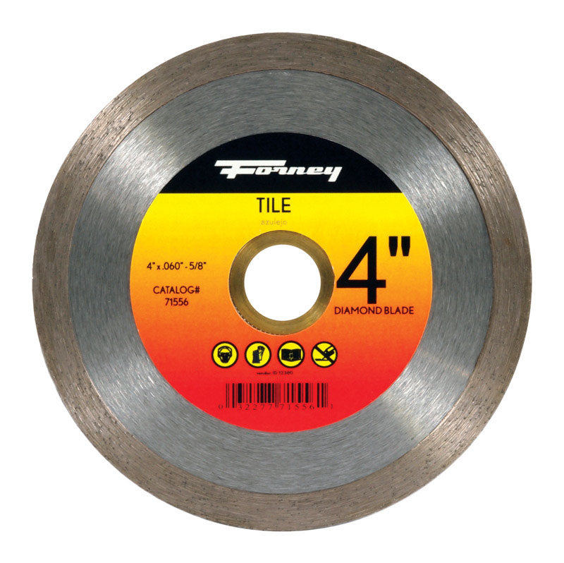 FORNEY - Forney 4 in. D X 5/8 in. Tile Cutting Diamond Continuous Rim Circular Saw Blade 1 pc