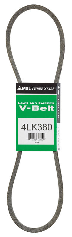 MITSUBOSHI - Mitsuboshi Super KB 4LK380 V-Belt 0.5 in. W X 38 in. L For Riding Mowers