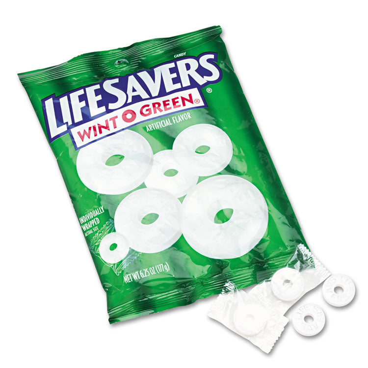 LifeSavers - Hard Candy Mints, Wint-O-Green, Individually Wrapped, 6.25 oz Bag