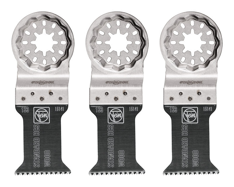 FEIN - Fein Starlock 1-3/8 in. X 1-3/8 in. L Steel E-Cut Saw Blade 3 pk