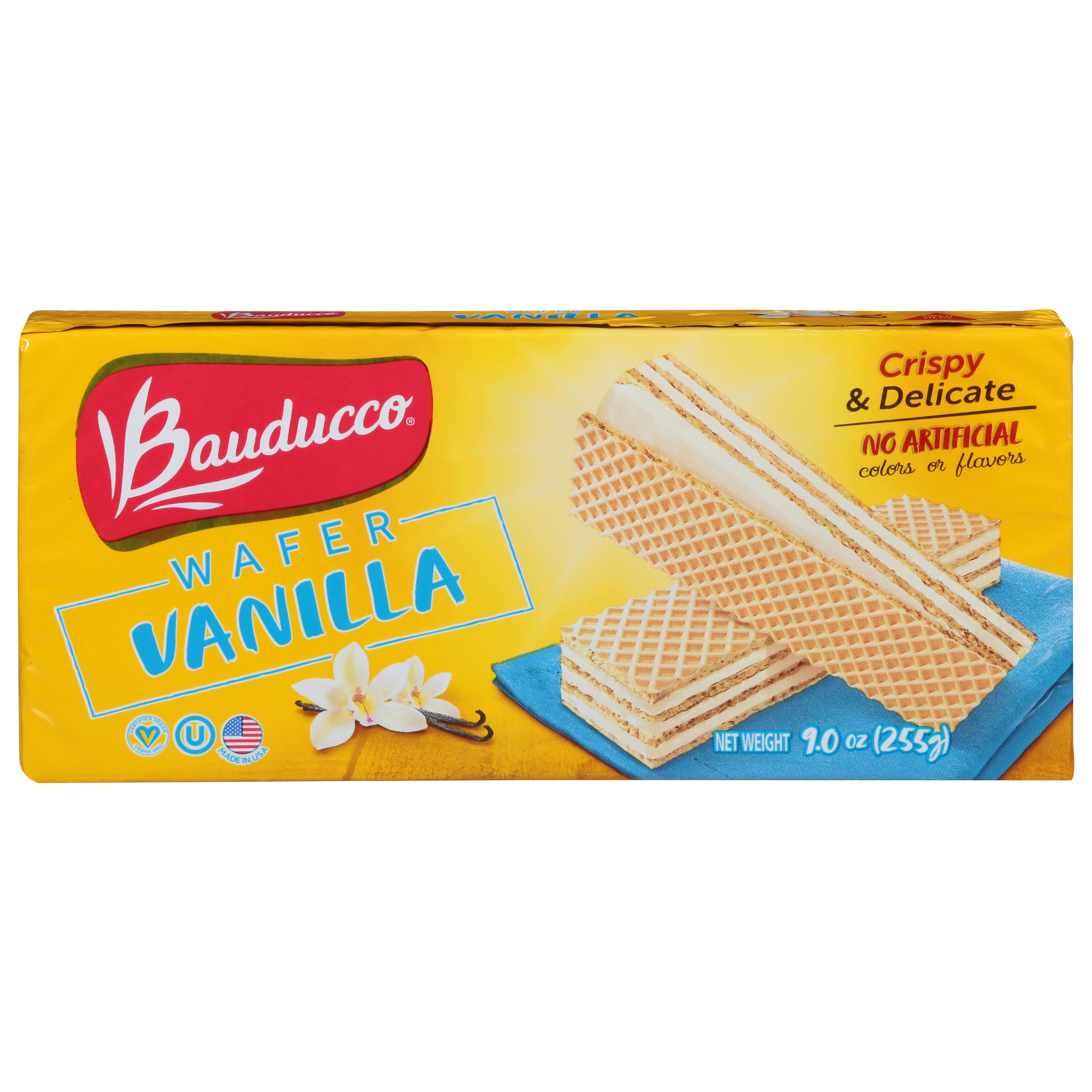 Bauducco Vanilla Wafer 9.0 oz - Case of 14