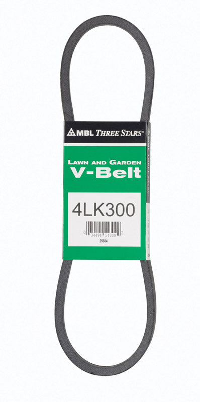 MITSUBOSHI - Mitsuboshi Super KB 4LK300 V-Belt 0.5 in. W X 30 in. L For Riding Mowers