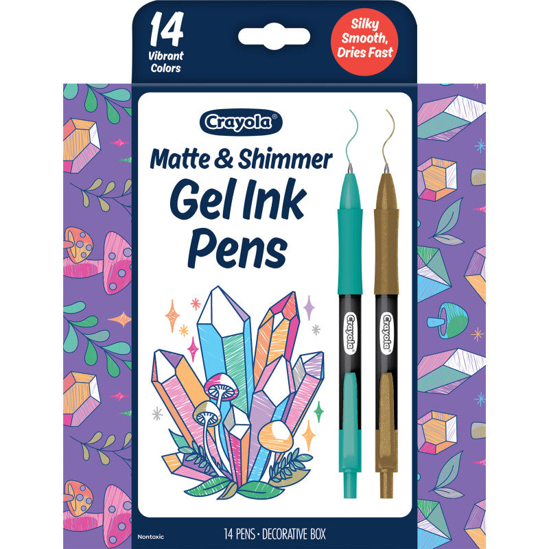 Matte & Shimmer Gel Ink Pens, Pack of 14