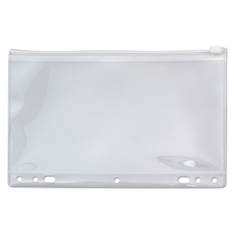 Angler's - Zip-All Ring Binder Pocket, 6 x 9.5, Clear