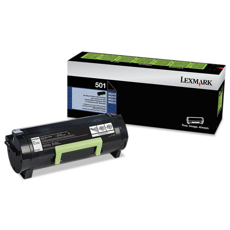 Lexmark - 50F1000 Return Program Toner, 1,500 Page-Yield, Black