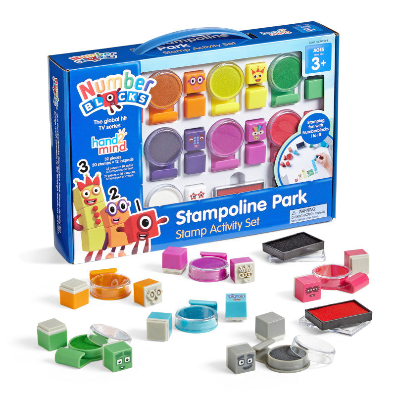 HAND2MIND - Numberblocks Stampoline Park Stamp Activity Set