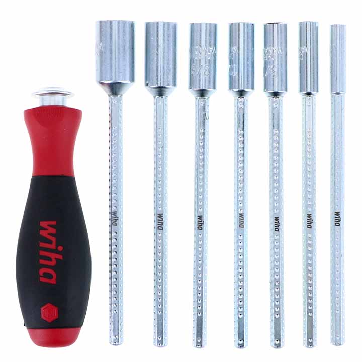 Wiha Drive Loc VI SAE Nut Driver Wallet Set (8 Piece Set)