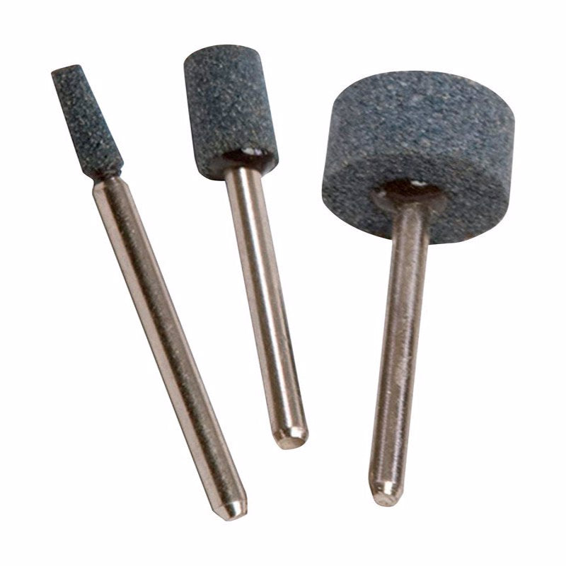FORNEY - Forney Aluminum Oxide Mounted Point Set Assorted Shapes 30000 rpm 3 pc