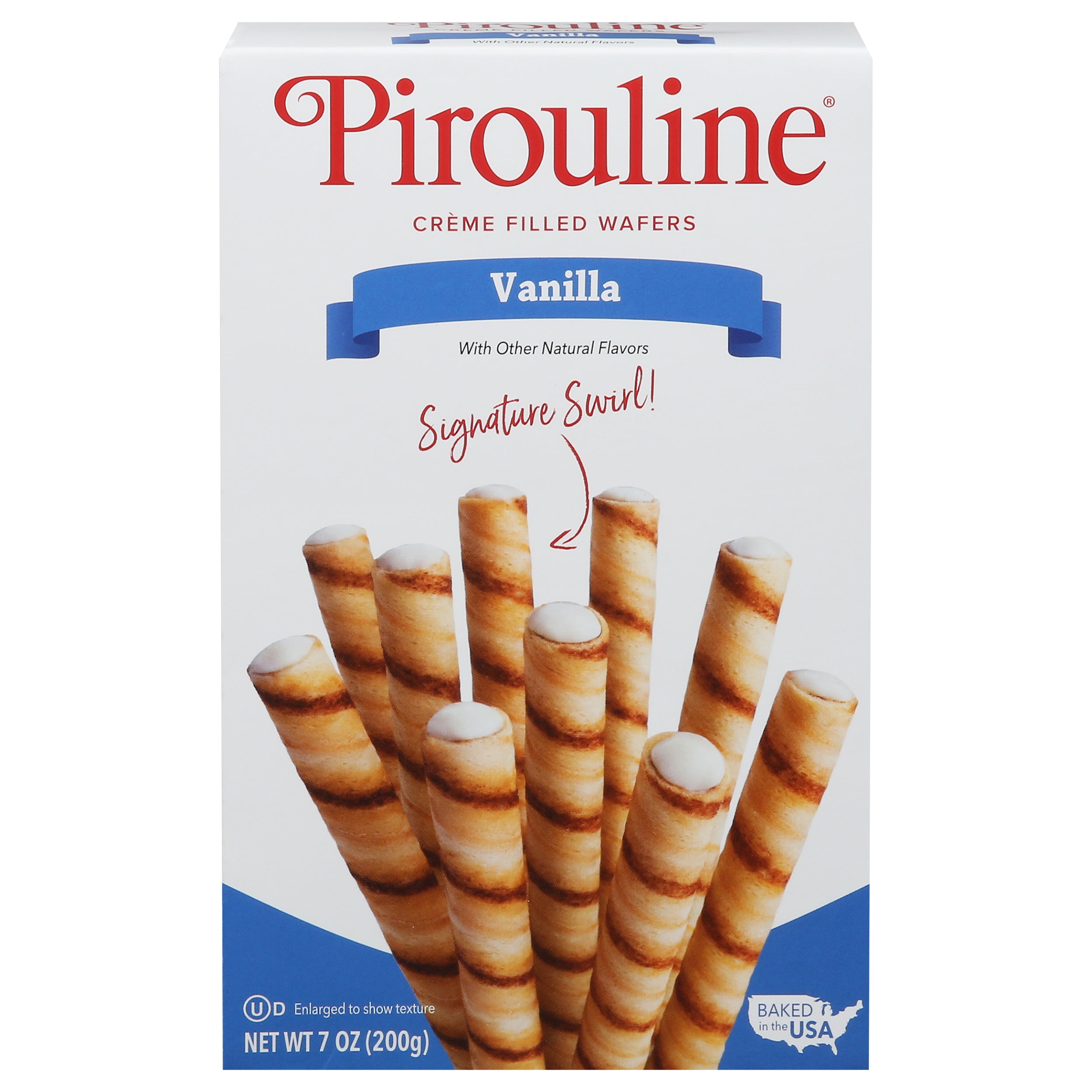 Pirouline Creme Filled Vanilla Wafers 7 oz - Case of 6