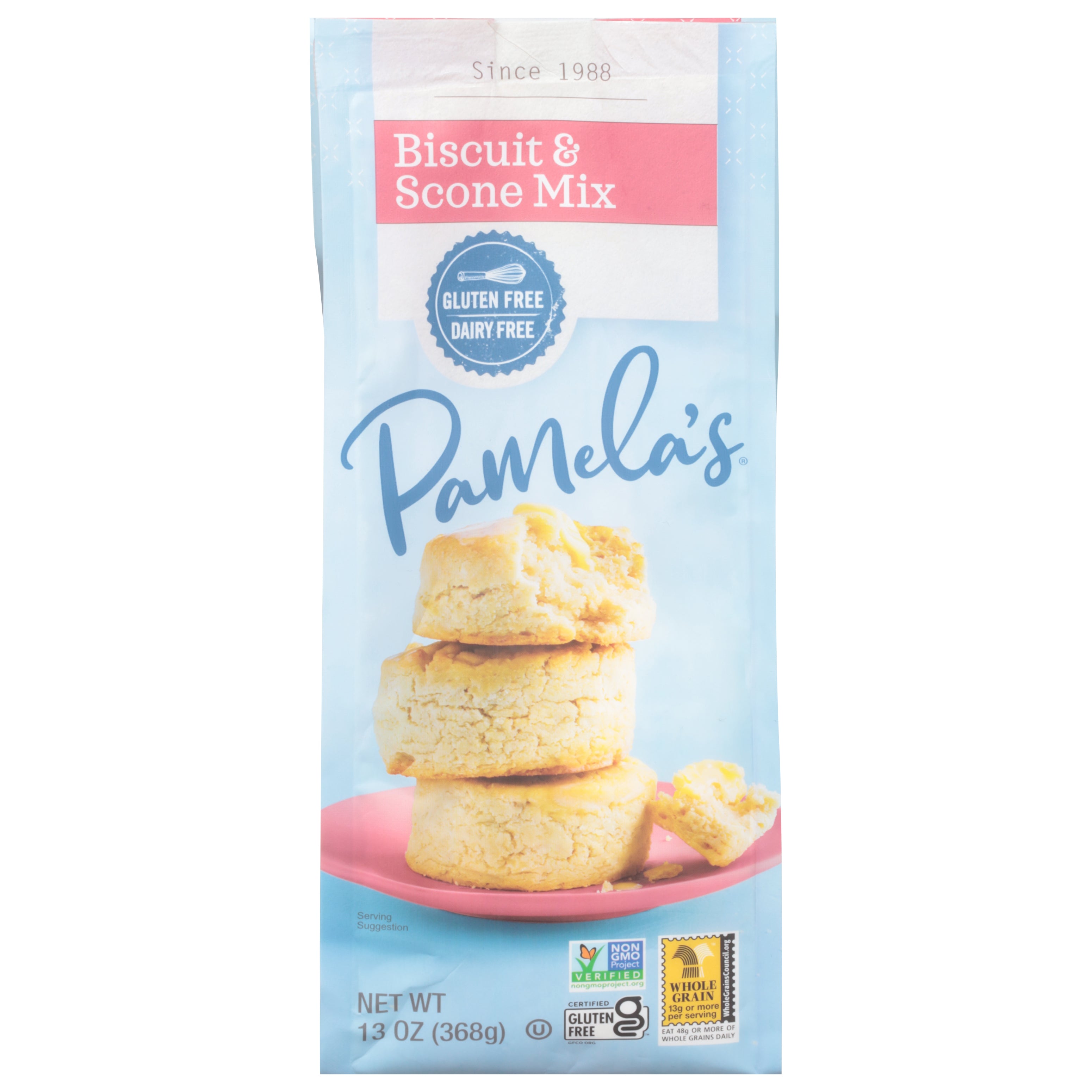 Pamela's Biscuit & Scone Mix 13 oz - Case of 6