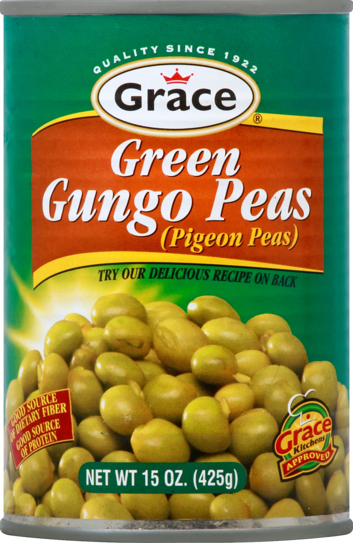 Grace Green Peas 15 oz - Case of 24