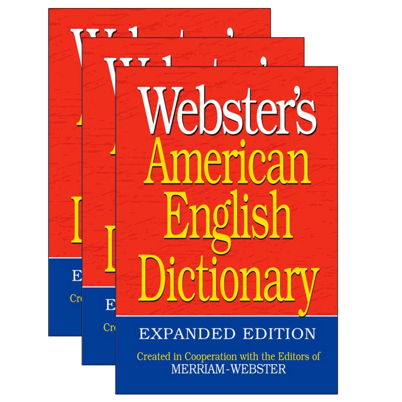 WEBSTER'S - Webster's American English Dictionary, Expanded Edition, Pack of 3