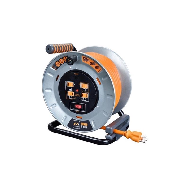 MASTERPLUG - Masterplug 50 ft. L Metal Cord Reel